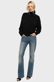 Женский черный кашемировый гольф Souly Черный S ZADIG&VOLTAIRE KWSW02983_BLACK