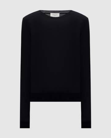 Черный джемпер из шерсти Черный джемпер из шерсти