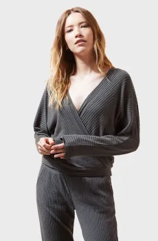 Женский оливковый свитшот DARRYL Оливковый M Etam 6520868