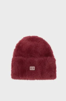 Женская бордовая шапка HERITAGE Бордовый ONESIZE Tommy Jeans AW0AW17900