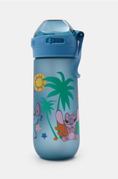 Пляшка для води з ручкою та соломинкою Lilo & Stitch - різнобарвний
