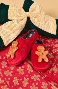 Капці зі святковим мотивом - різнобарвний