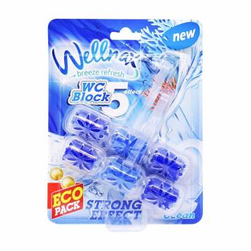 Туалетный блок Wellnax Strong Effect Океан, 2*57 г Туалетный блок Wellnax Strong Effect Океан, 2*57 г