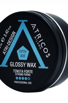 Уценка! Глянцевый воск для волос Atricos Milano Atri-Design Fifth Ave Glossy Wax сильная фиксация, 100 мл