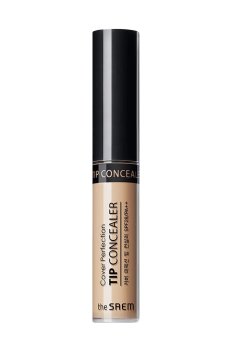 Жидкий консилер для лица The Saem Cover Perfection Tip Concealer SPF 28/РА ++ 2.5 Medium Deep, 6.5 г