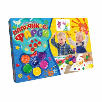 Пальчиковые краски Danko Toys Мое первое творчество, 7 цветов, от 3 лет (PK-01-02) Пальчиковые краски Danko Toys Мое первое творчество, 7 цветов, от 3 лет (PK-01-02)