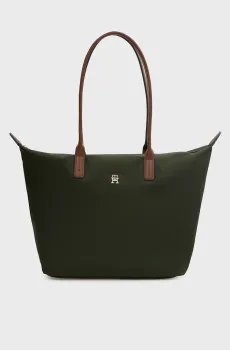 Женская темно-зеленая сумка POPETTE TOTE Зеленый ONESIZE Tommy Hilfiger AW0AW17711