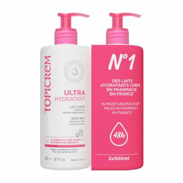 Эмульсия для тела Topicrem Ultra Hydratante Ультраувлажняющая, 2*500 мл Эмульсия для тела Topicrem Ultra Hydratante Ультраувлажняющая, 2*500 мл