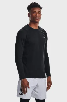 Мужской черный термореглан UA CG Armour Fitted Crew Черный XL Under Armour 1366068-001
