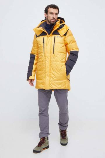 Пуховая куртка Jack Wolfskin 1995 Series Cook цвет жёлтый Пуховая куртка Jack Wolfskin 1995 Series Cook цвет жёлтый
