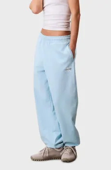 Женские голубые спортивные брюки FRENCH TERRY Голубой S Calvin Klein Jeans LV047B235G