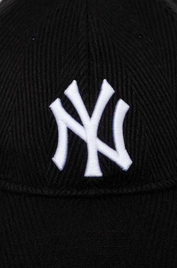 Кепка из смесовой шерсти New Era цвет чёрный с аппликацией NEW YORK YANKEES Кепка из смесовой шерсти New Era цвет чёрный с аппликацией NEW YORK YANKEES