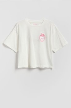 Reserved - Футболка з принтом - кремовий - 394HU-01X
