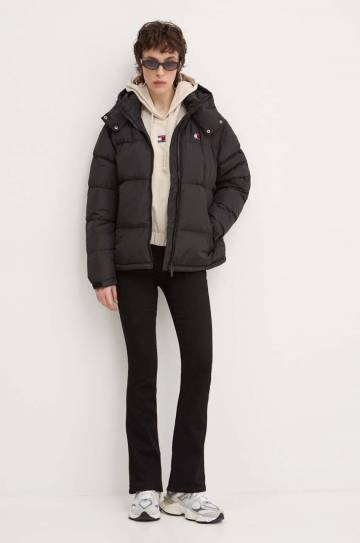 Кофта Tommy Jeans женская цвет бежевый с капюшоном однотонная DW0DW18668 Кофта Tommy Jeans женская цвет бежевый с капюшоном однотонная DW0DW18668
