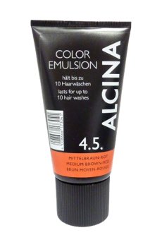 Уценка! Оттеночная эмульсия для волос Alcina Color Emulsion 4.5 Medium Brown Red, 150 мл