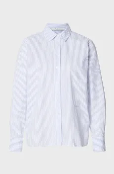 Женская голубая рубашка в полоску BAVI Голубой M Pepe Jeans PL3051389