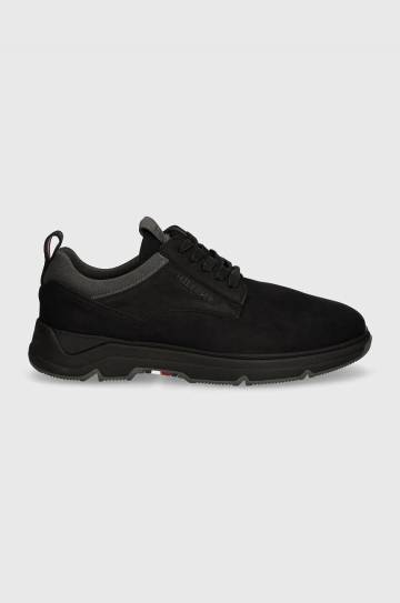 Замшевые кроссовки Tommy Hilfiger HILFIGER NUBUCK MIX HYBRID SHOE цвет чёрный FM0FM05092 Замшевые кроссовки Tommy Hilfiger HILFIGER NUBUCK MIX HYBRID SHOE цвет чёрный FM0FM05092