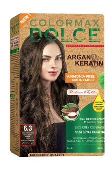 Безаммиачная крем-краска для волос Colormax Dolce Ammonia Free Hair Coloring Cream 6.3 Dark Golden Blonde, 165 мл