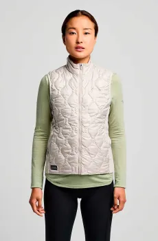 Женский бежевый жилет HURRICANE INSULATED VEST Бежевый M Saucony SAW800522-DV