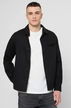 Мужская черная рубашка Черный L HUGO 50555927;001