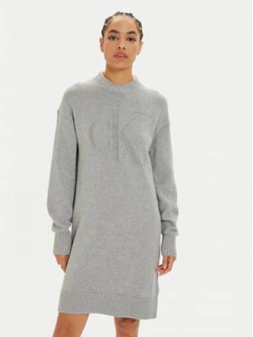 Calvin Klein Jeans Трикотажна сукня Intrasia J20J224923 Сірий Relaxed Fit Calvin Klein Jeans Трикотажна сукня Intrasia J20J224923 Сірий Relaxed Fit