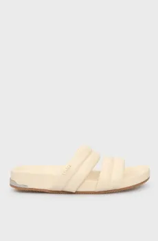 Женские белые слайдеры INAH - DOUBLE BAND S Белый 38.5 DKNY K1423254