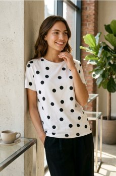 Бавовняна футболка - білий