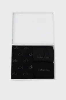 Женские черные носки (3 пары) CK WOMEN SOCK 3P LUREX LOGO GIFTBOX Черный ONESIZE Calvin Klein 701229444