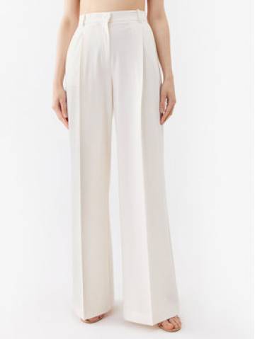 Pinko Штани з тканини Prospero 100157 A0HO Білий Loose Fit Pinko Штани з тканини Prospero 100157 A0HO Білий Loose Fit