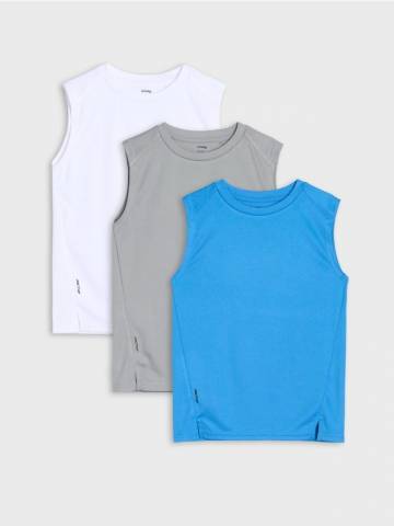 Спортивні футболки 3 pack Active - блакитний Спортивні футболки 3 pack Active - блакитний