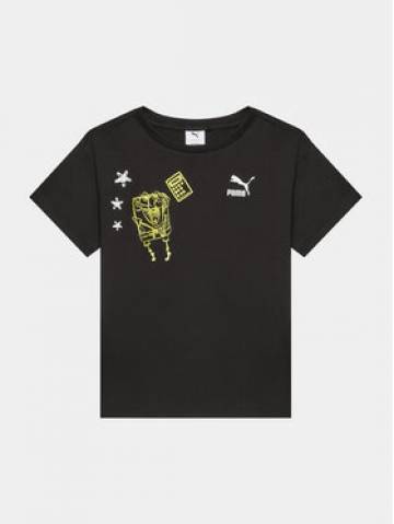 Puma Футболка Puma X Spongebob 622217 Чорний Regular Fit Puma Футболка Puma X Spongebob 622217 Чорний Regular Fit