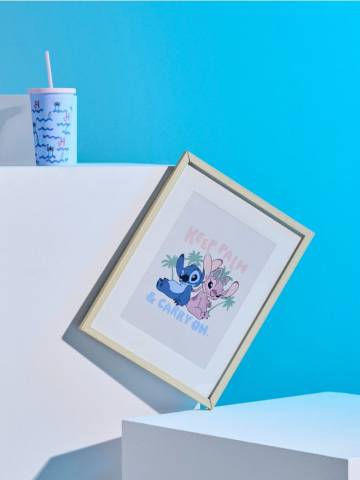 Рамка з графікою Stitch - різнобарвний Рамка з графікою Stitch - різнобарвний