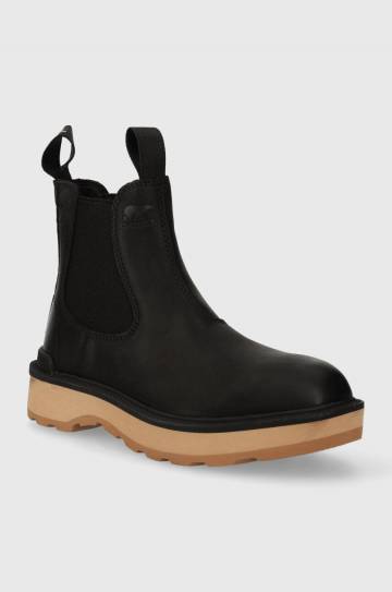 Кожаные полусапоги Sorel HI LINE CHELSEA женские цвет чёрный на плоском ходу 2009101010 Кожаные полусапоги Sorel HI LINE CHELSEA женские цвет чёрный на плоском ходу 2009101010