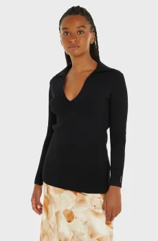 Женский черный пуловер Черный S Calvin Klein K20K206384