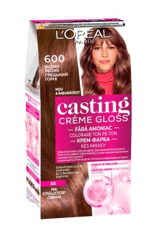 Безаммиачная краска для волос LOreal Paris Casting Creme Gloss 600 Грецкий орех, 180 мл
