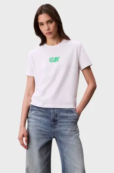 Женская белая футболка ARCHIVE LOGO JERSEY Белый XXS Calvin Klein Jeans LV047C839G