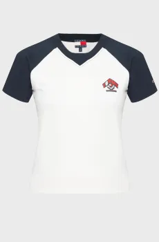 Женская белая футболка TJW RWB TEE Белый S Tommy Jeans DW0DW20564