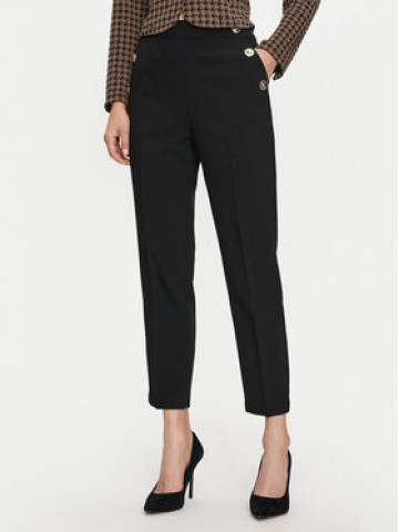 Lola Casademunt by Maite Штани з тканини MF2414007 Чорний Straight Fit Lola Casademunt by Maite Штани з тканини MF2414007 Чорний Straight Fit