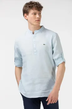 Мужская голубая рубашка Голубой 43 Lacoste CH092525M