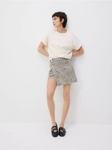 Reserved - Футболка кімоно - кремовий - 227DT-01X