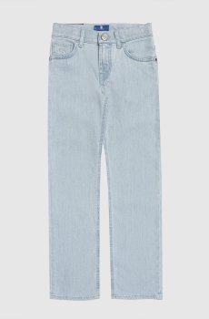 Детские голубые джинсы с патчем логотипа