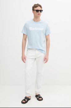 Хлопковая футболка Barbour