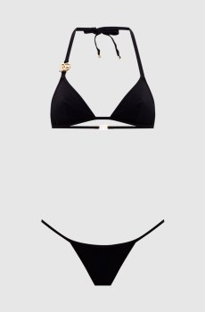 Черный купальник с логотипом DG