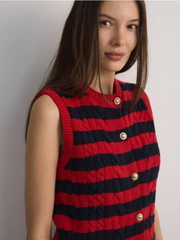 Reserved - LADIES` VEST - різнобарвний - XV681-MLC Reserved - LADIES` VEST - різнобарвний - XV681-MLC