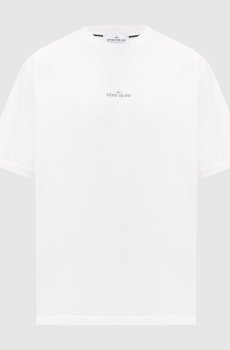Белая футболка с принтом Lab