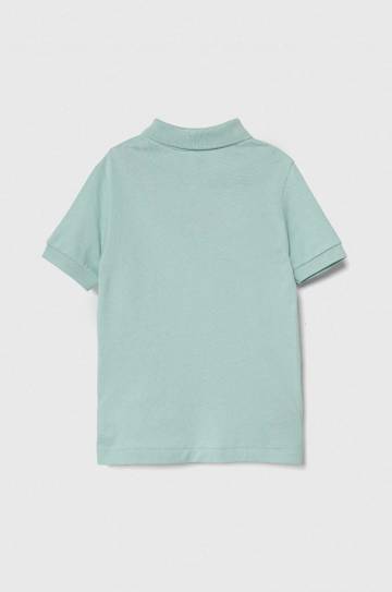Детское хлопковое поло Lacoste цвет розовый однотонный Детское хлопковое поло Lacoste цвет розовый однотонный