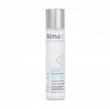 Уценка! Увлажняющий мист для тела Alma K. Relax Fragranced Body Mist Белый чай и нероли, 50 мл Уценка! Увлажняющий мист для тела Alma K. Relax Fragranced Body Mist Белый чай и нероли, 50 мл