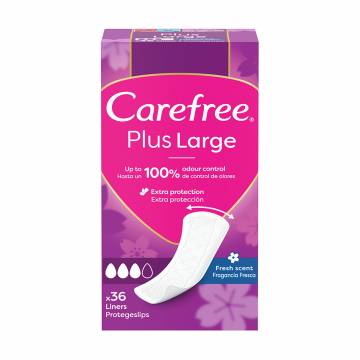 Ежедневные прокладки Carefree Plus Large Fresh, 36 шт Ежедневные прокладки Carefree Plus Large Fresh, 36 шт