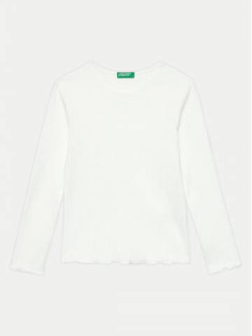 United Colors Of Benetton Блузка 3F1AC10LI Білий Slim Fit United Colors Of Benetton Блузка 3F1AC10LI Білий Slim Fit