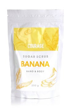 Сахарный скраб для тела Courage Banana Hands & Body Sugar Scrub Банан, 250 г